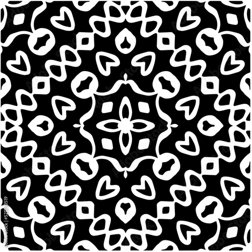  Design seamless monochrome geometric pattern. Abstract background. Vector art.Perfect for site backdrop  wrapping paper  wallpaper  textile and surface design. 