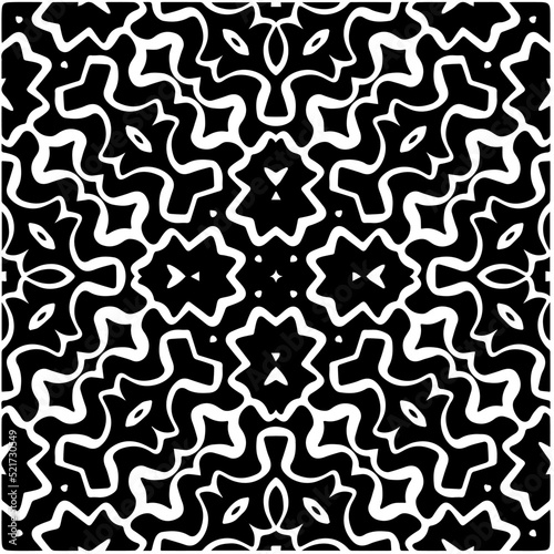  Design seamless monochrome geometric pattern. Abstract background. Vector art.Perfect for site backdrop, wrapping paper, wallpaper, textile and surface design. 