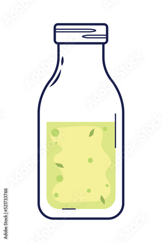 green juice bottle