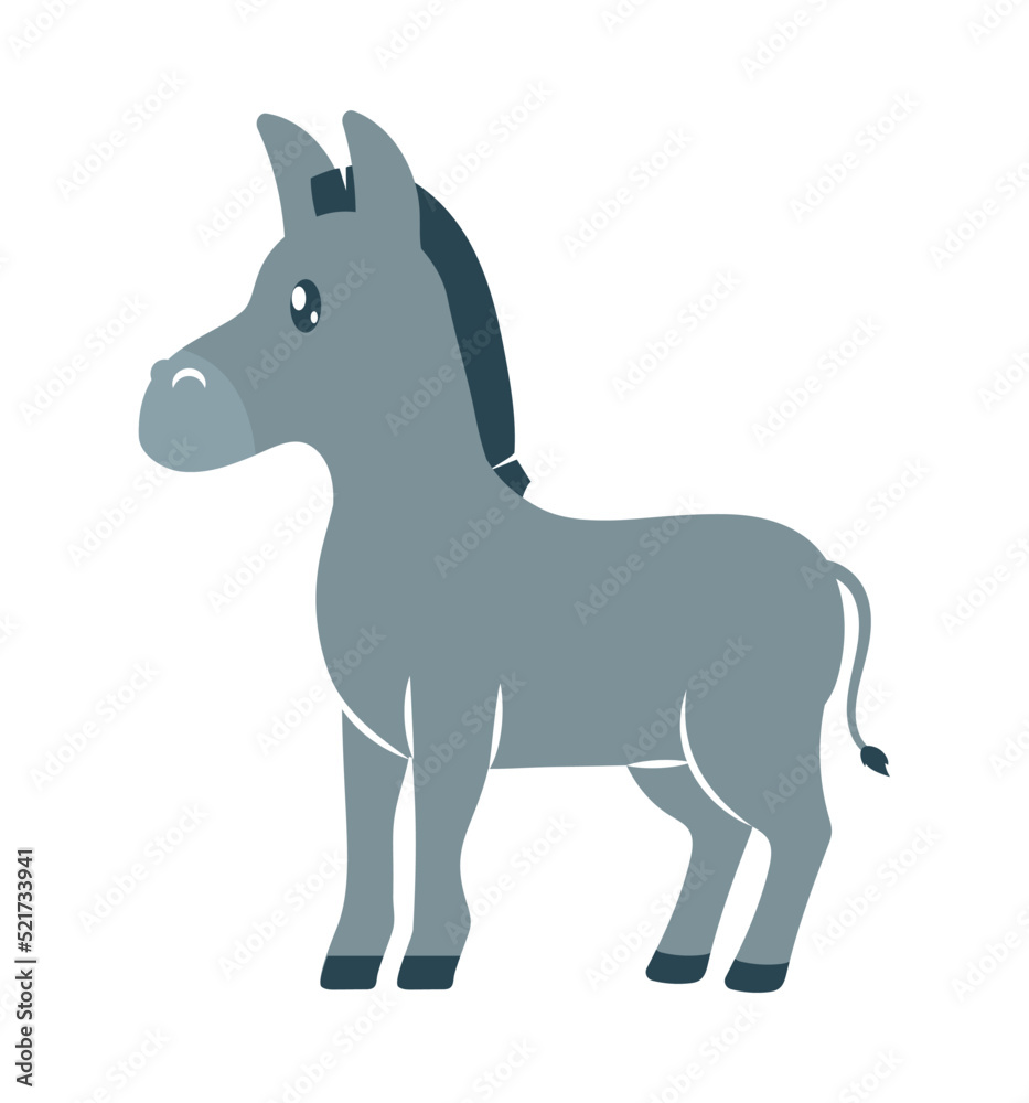 cute donkey icon