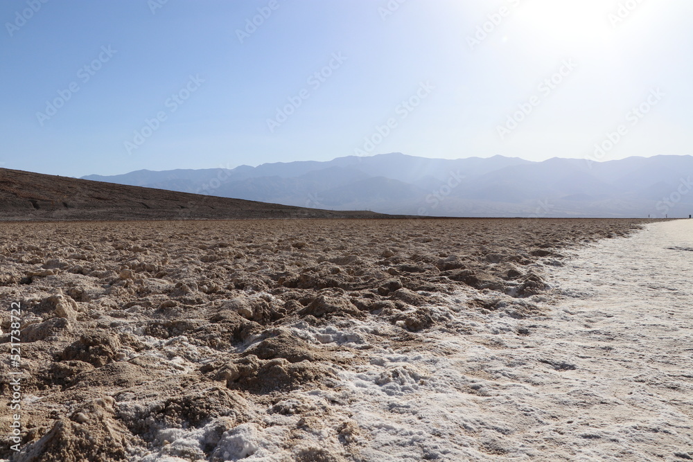 Badwater Basin Path in Death Valley National Park