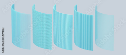 The concept of a ventilation system using five-sided multi-layer filtering protective layer various textile materials