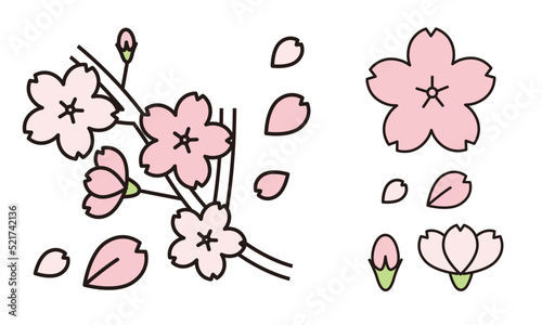 桜のイラスト素材