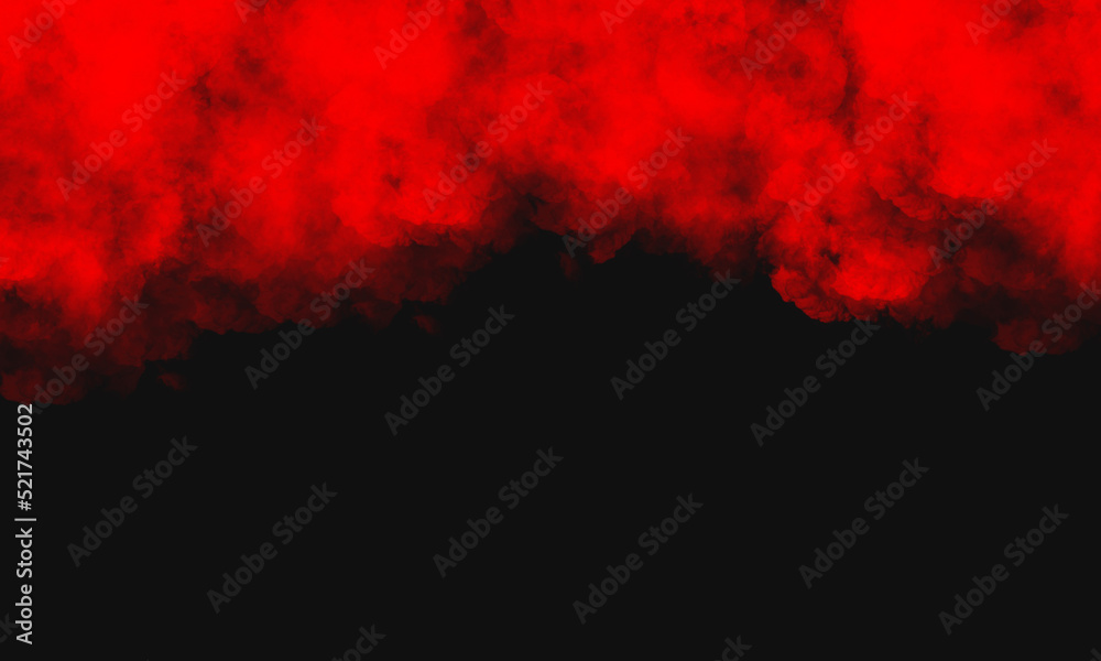 black background with red smoke above