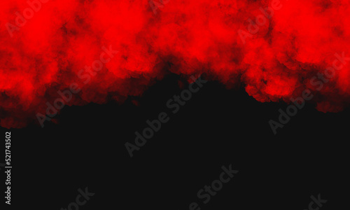 black background with red smoke above