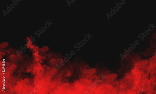 black background with red smoke below