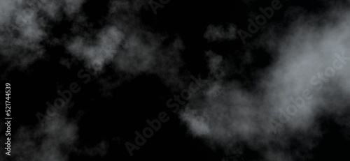 Colorful smoke, cloud with back background.