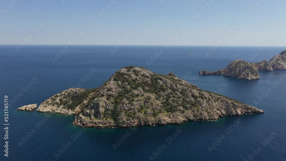 Amazing aerial view of mediterranean island. Amazing aerial view of mediterranean island.
