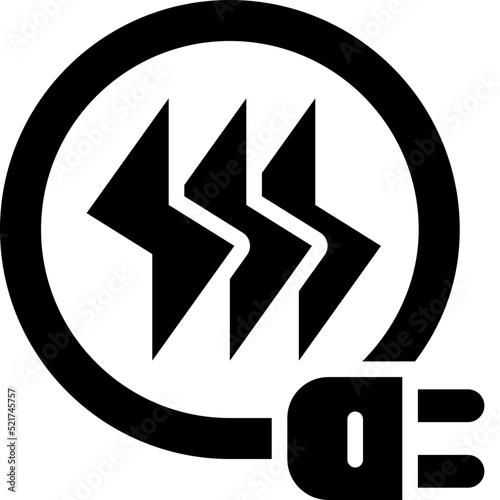 fast charge solid icon