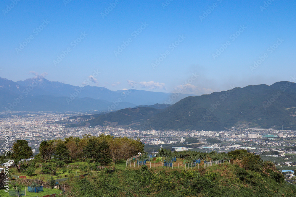 Fototapeta premium 笛吹市の街並み（山梨県笛吹市）