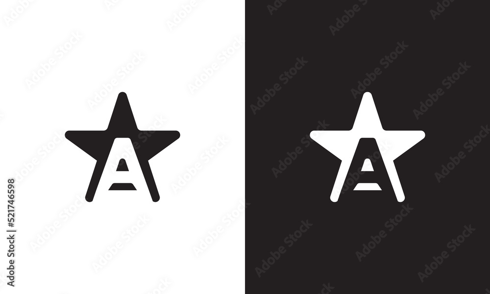 Letter A star Logo, unique logo, black and white logo, premium elegant logo, Letter A star Vector
Letter A star Logo, unique logo, black and white logo, premium elegant logo, Letter A star Vector