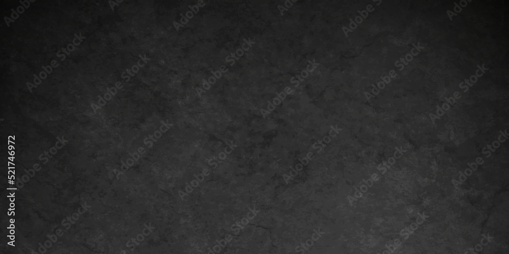 Dark Black stone cracked grunge concrete backdrop texture background anthracite panorama. Panorama dark grey black slate background or texture.