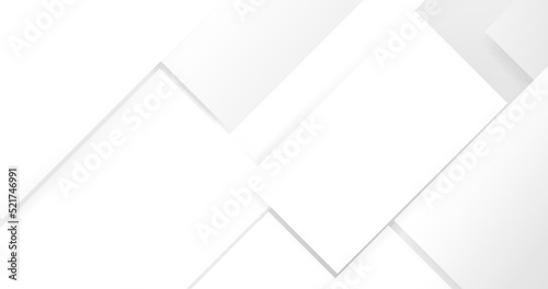 Abstract white rectangles geometric elegant background. vector illustration