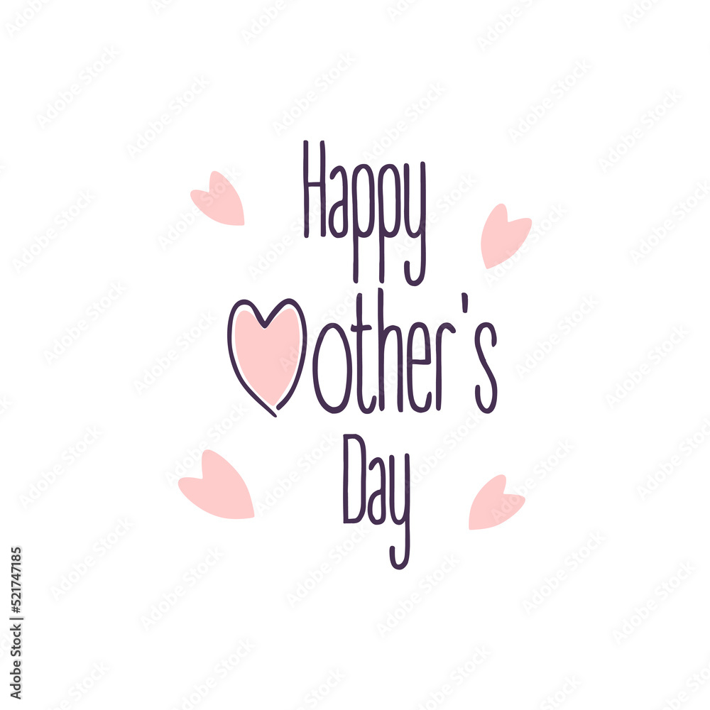 Happy mothers day calligraphy background