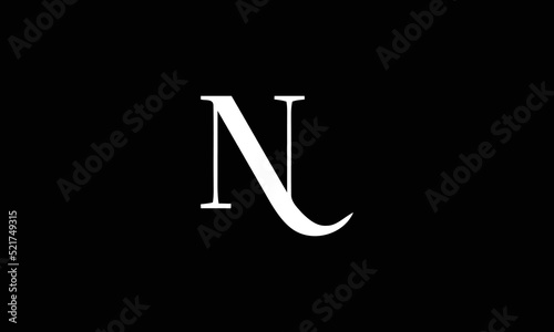 N Logo initial letter monogram