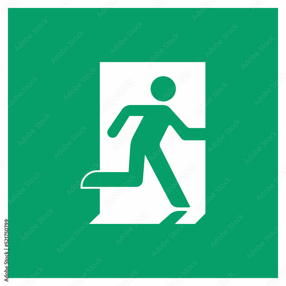 Emergency sign Emergency exit (right) Emergency sign Emergency exit (right)