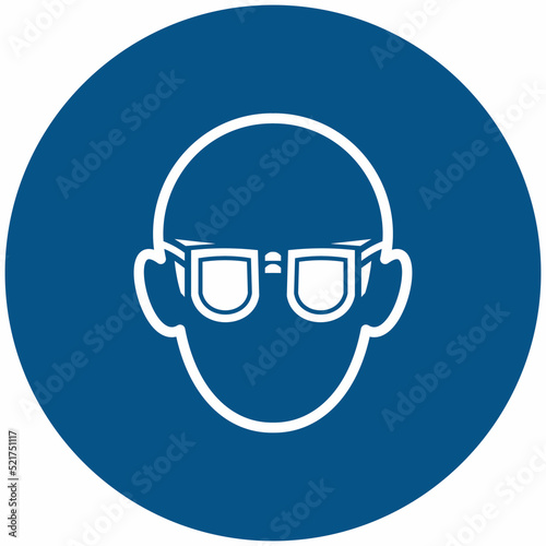 mandatory sign Wear eye protection
