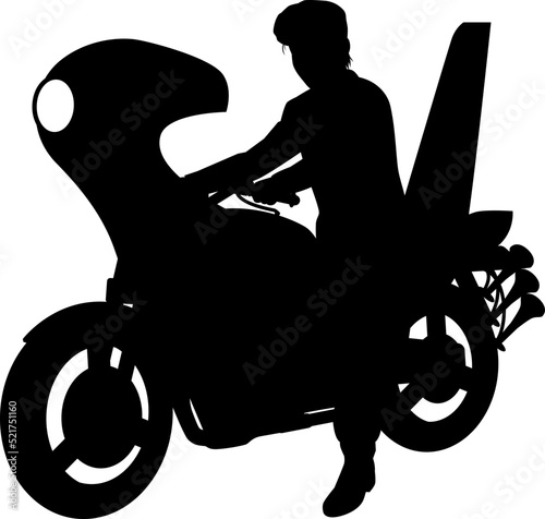 バイクに乗った暴走族