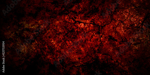 Dark red stone crackts vantage concrete grunge texture and backdrop background anthracite panorama. Panorama Wall grunge texture with red tones. Vintage red abstract grunge.