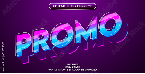 editable text effect promo
