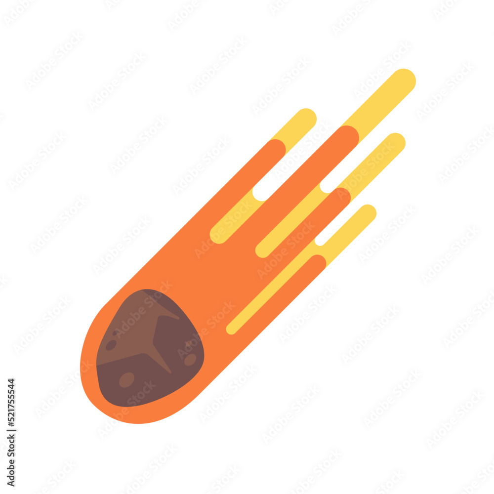 Comet cartoon. The meteorite fell to the earth and sparked. Comet cartoon. The meteorite fell to the earth and sparked.