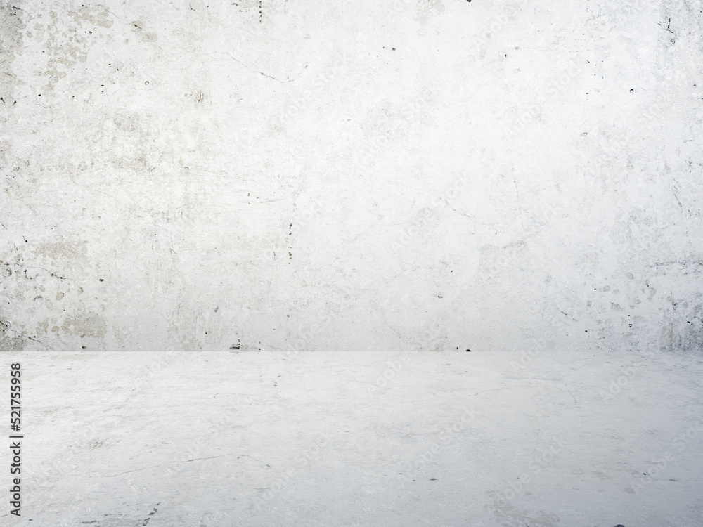 concrete white room concrete white room