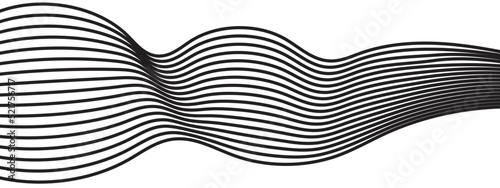 Gray stream element optical art wave abstract background black and white.