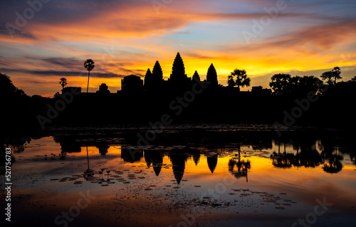 Angkor Wat Temple at sunrise, Siem reap, Cambodia.