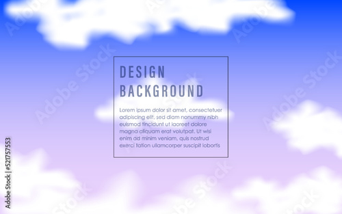 blue sky with clouds background editable