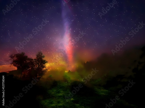 milky way galaxy and space dust in the universe  Night starry sky with stars