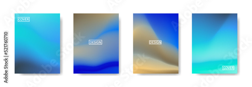 Set of abstract background with beautiful gradation color, colorful background for poster flyer banner backdrop.vertical banner.cool fluid background vector illustration