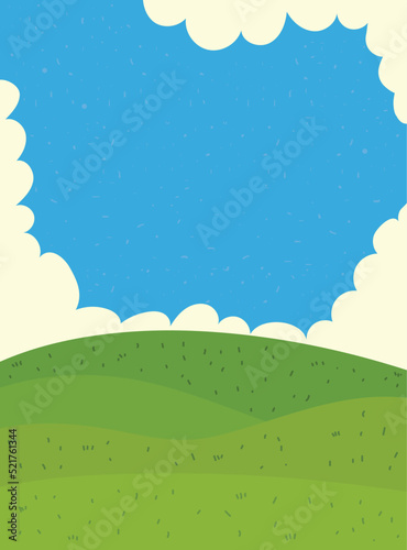 grass landscape card