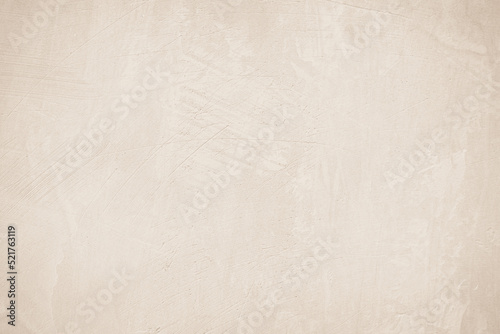 Old concrete wall texture background. Close up retro plain beige color cement material surface