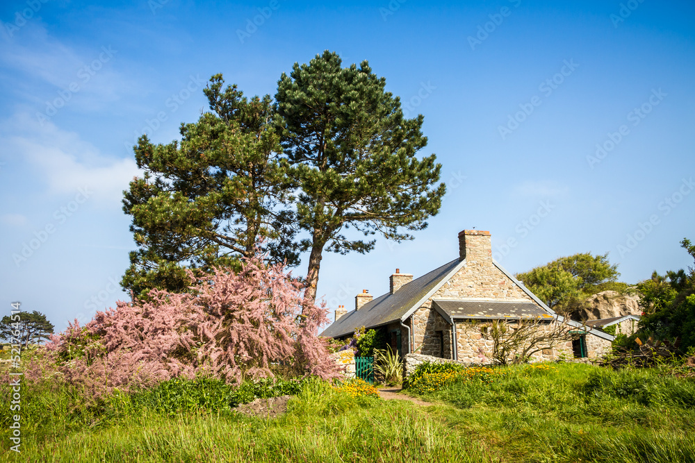 Old house on Chausey island, Brittany, France Old house on Chausey island, Brittany, France