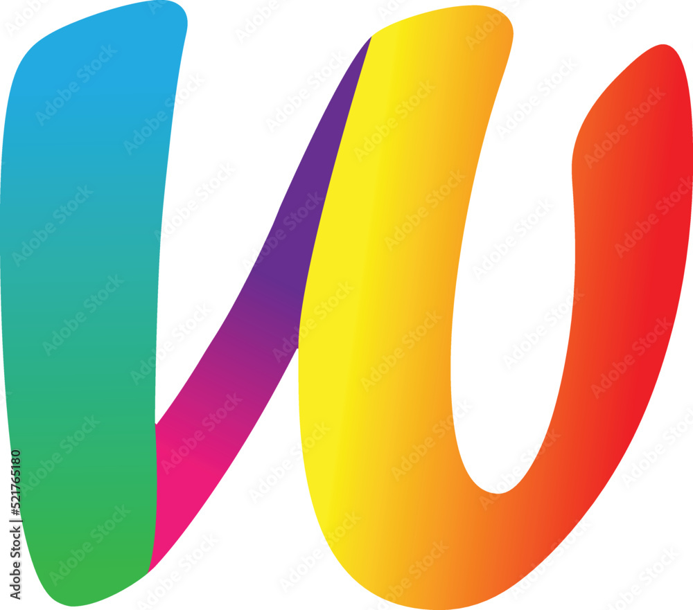Alphabet W logo design. vector logo. Alphabet W logo design. vector logo.
