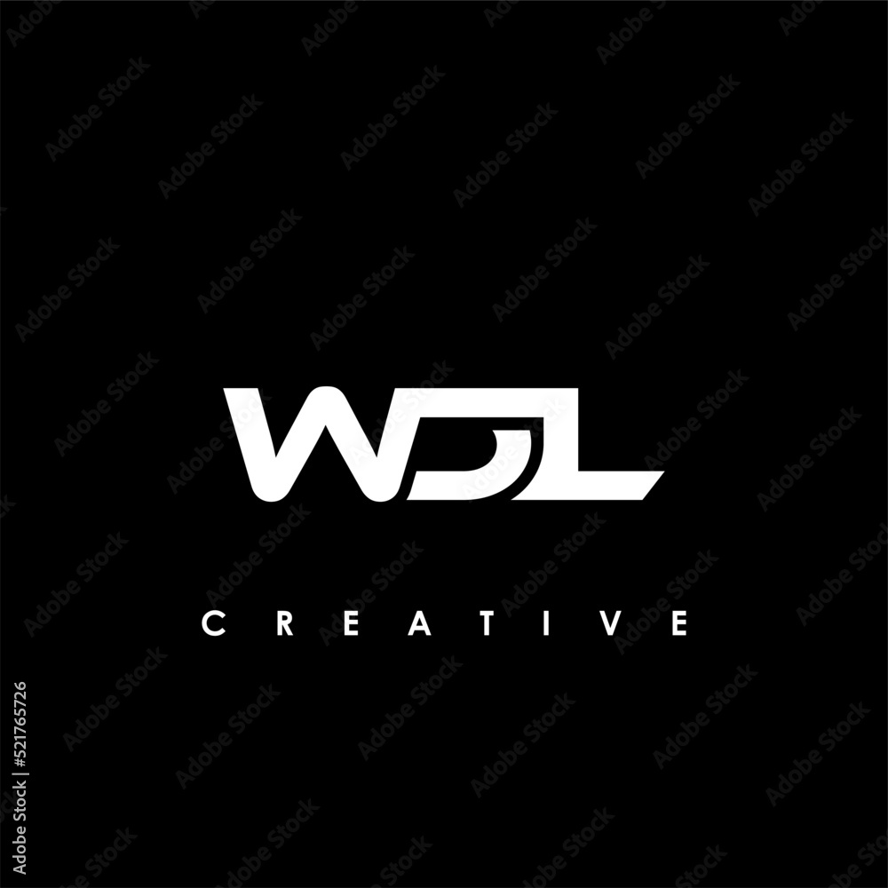 WDL Letter Initial Logo Design Template Vector Illustration