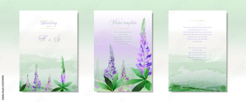 Floral cover design. Mockup for beauty product, botanical poster, wedding invitation.