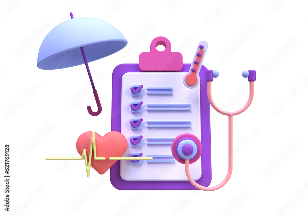 Health insurance concept illustration Landing page template for background Health insurance concept illustration Landing page template for background
