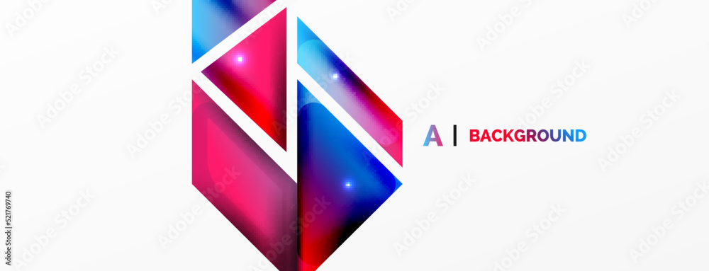 Dynamic 3d geometric abstract background. Triangles and other simple forms composition. Vector Illustration For Wallpaper, Banner, Background, Card, Book Illustration, landing page Dynamic 3d geometric abstract background. Triangles and other simple forms composition. Vector Illustration For Wallpaper, Banner, Background, Card, Book Illustration, landing page