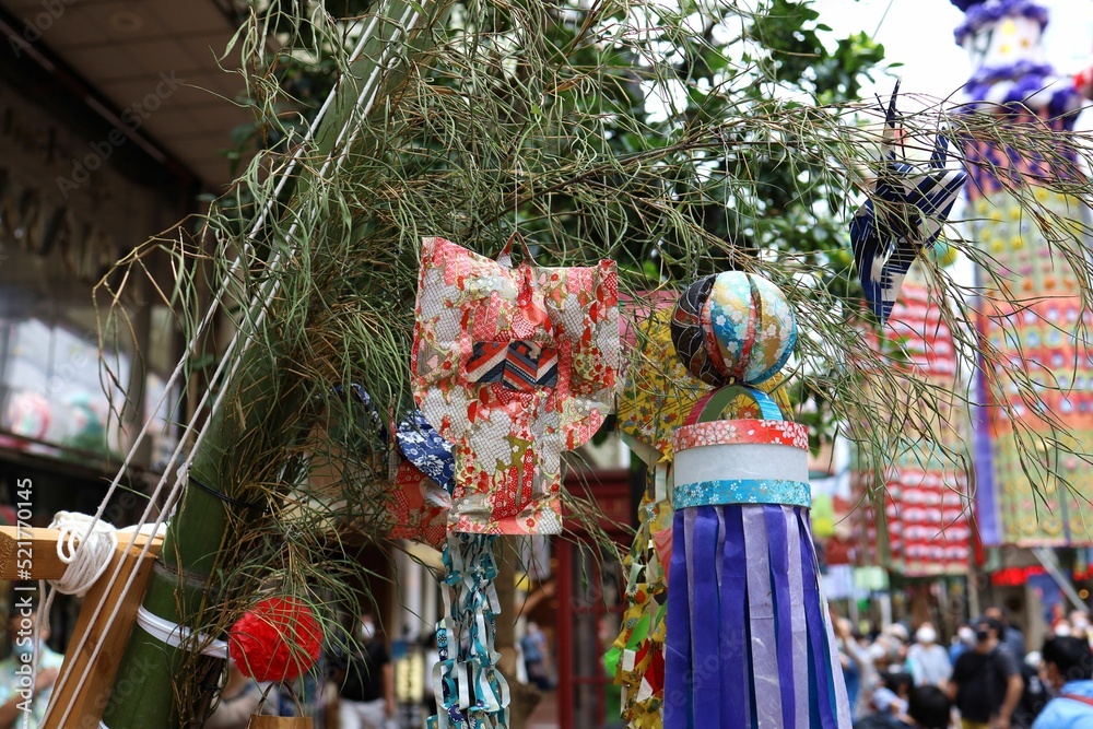 Sendai Tanabata Festival at Ichibancho Shopping Street.