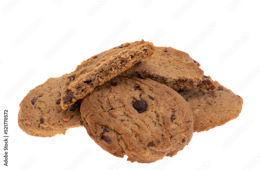cookies with chocolate isolated cookies with chocolate isolated