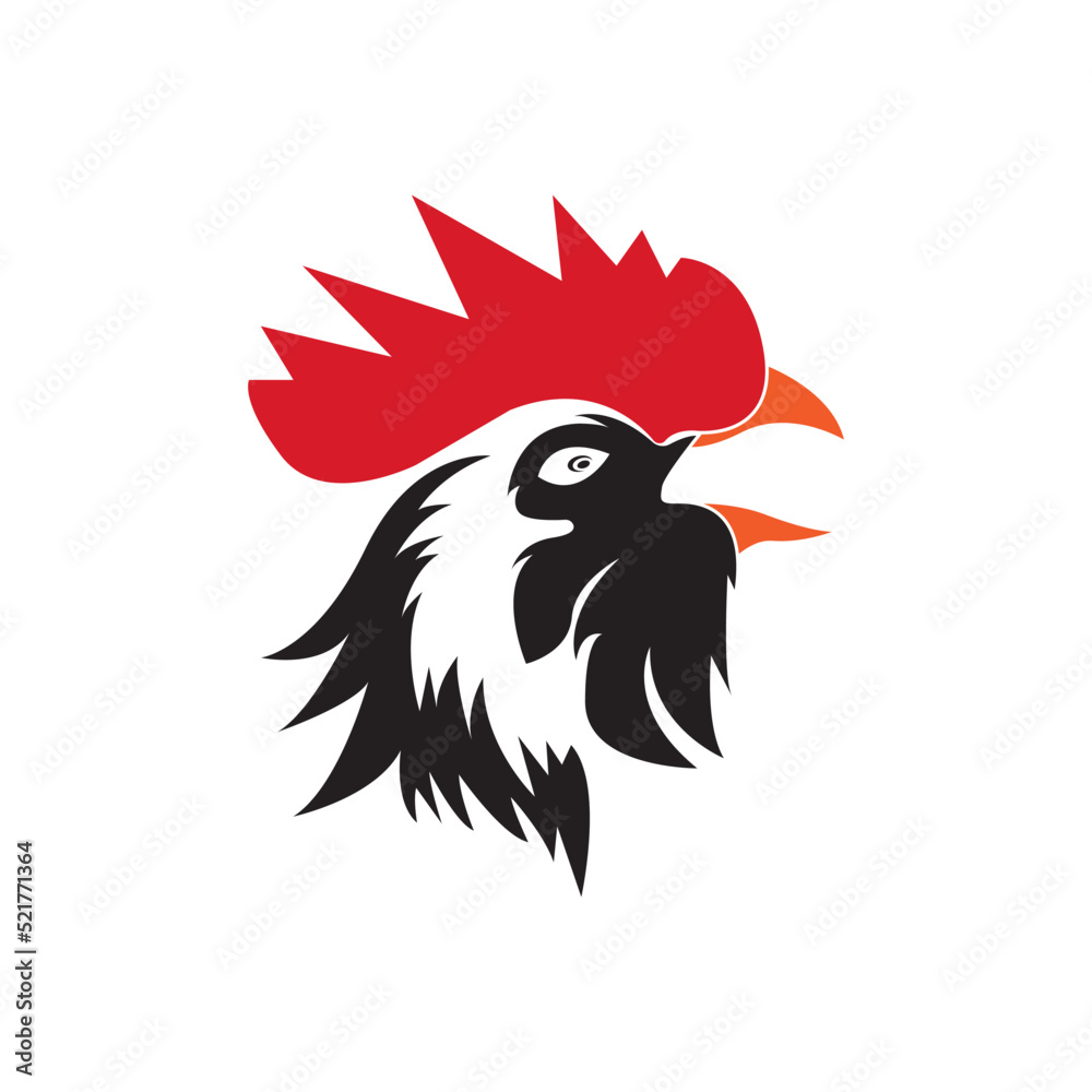Fototapeta premium Rooster Logo Template vector