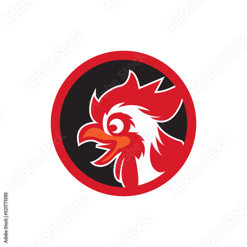 Wallpaper Mural Rooster Logo Template vector Torontodigital.ca