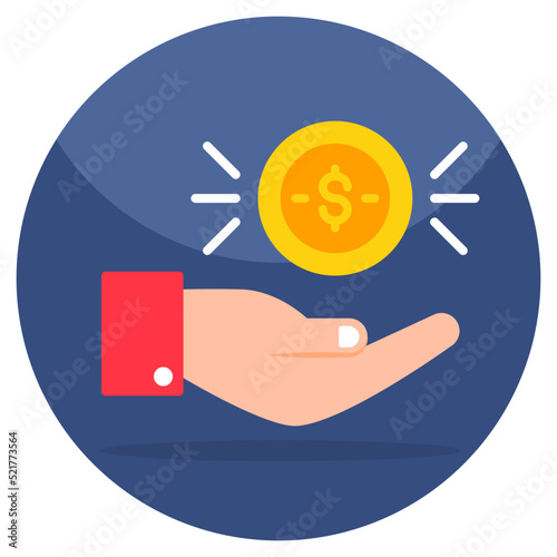 Perfect design icon of money care
