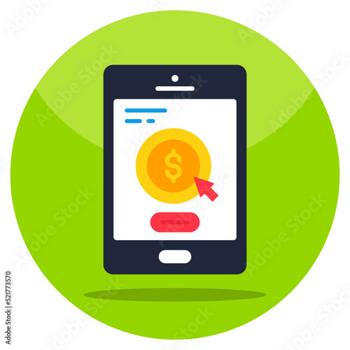 Trendy vector design of pay per click