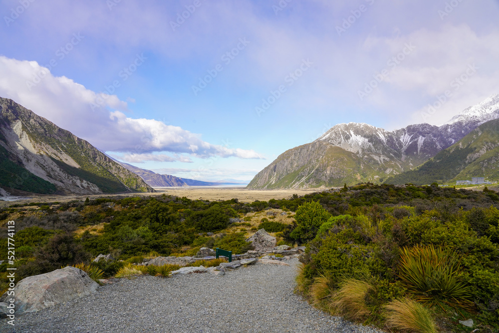 Hooker Valley walk, Aoraki Mount Cook, New Zealand