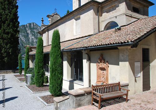 La chiesa di Santa Maria dei Ghirli a Campione d'Italia in provincia di Como, Lombardia, Italia. photo