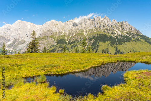 Blick zur Mandlwand am Hochkönig