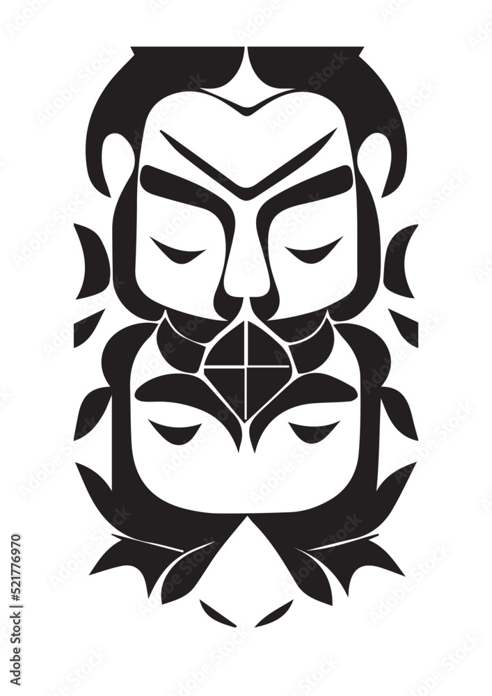 Buddhism Hindu Illustration Tattoo Black and White