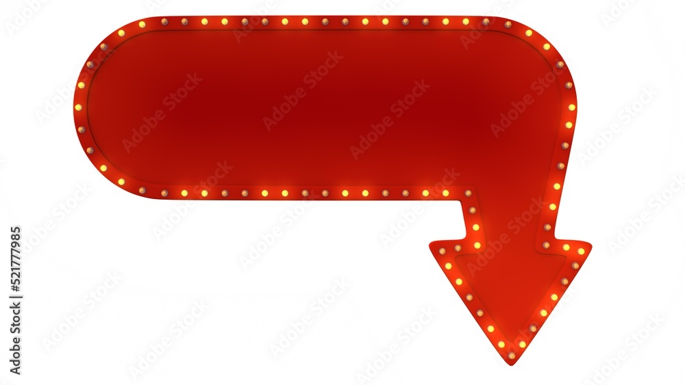 Arrow frame and gold light polygon style on white background. 3d rendering Arrow frame and gold light polygon style on white background. 3d rendering